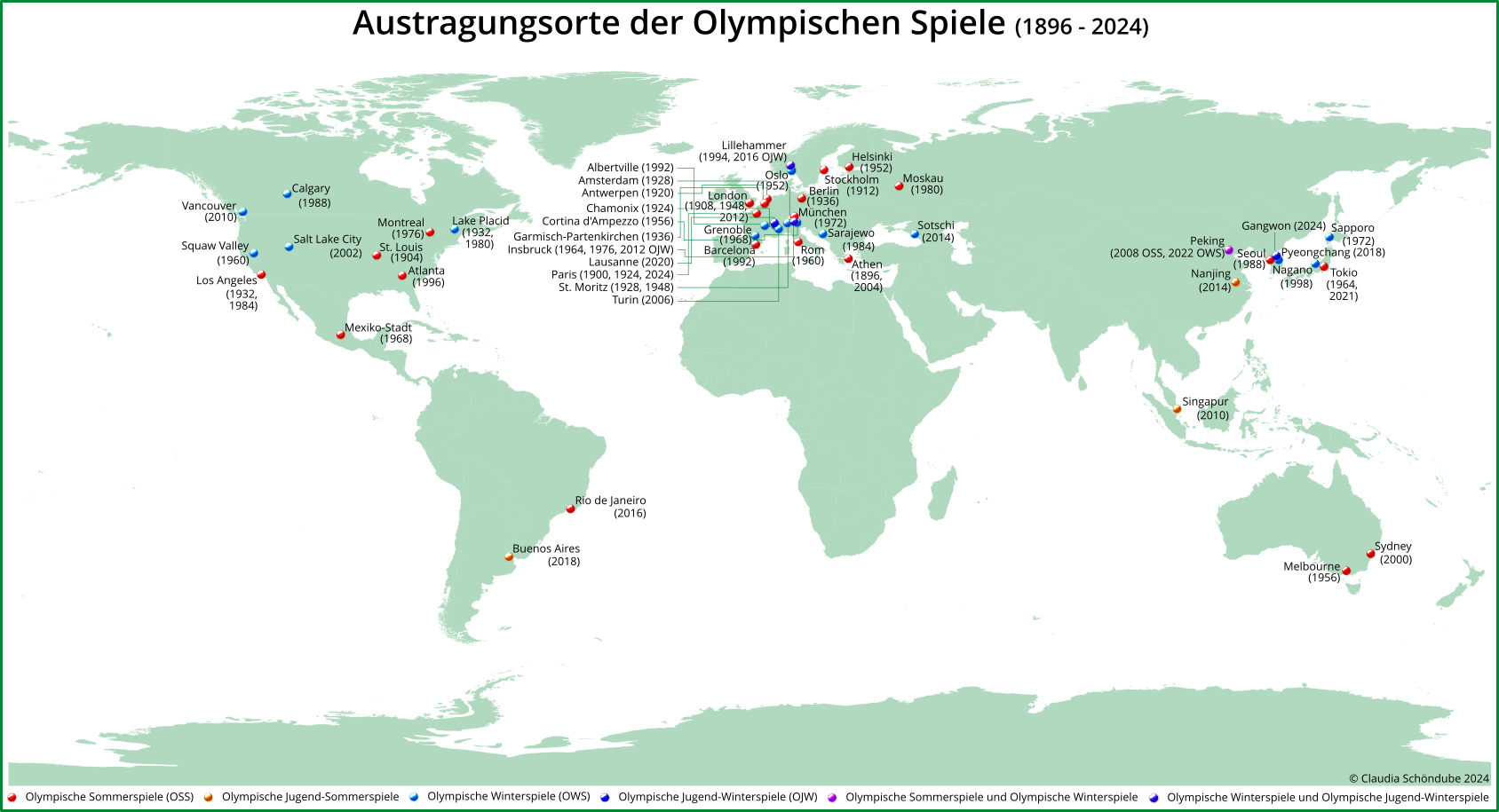Austragungsorte Olympischer Spiele
